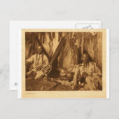 Indiaans  portret briefkaart (Voorkant / Achterkant)