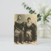 Indiaans  portret briefkaart (Staand voorkant)