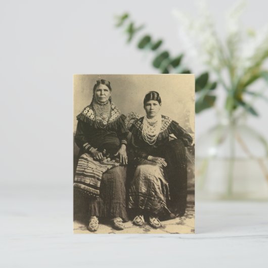 Indiaans  portret briefkaart (Staand voorkant)