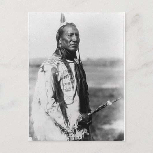 Indiaans  portret briefkaart (Voorkant)