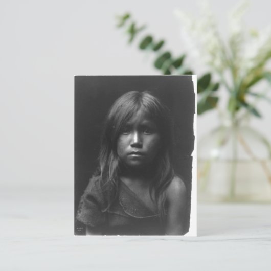 Indiaans  portret briefkaart (Staand voorkant)