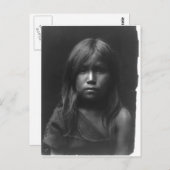 Indiaans portret briefkaart (Voorkant / Achterkant)