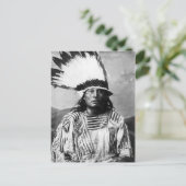 Indiaans  portret briefkaart (Staand voorkant)