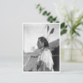 Indiaans  portret briefkaart (Staand voorkant)