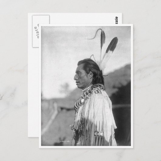 Indiaans  portret briefkaart (Voorkant / Achterkant)