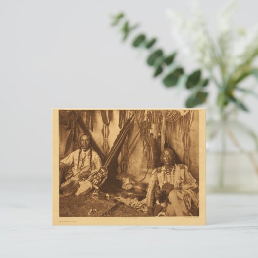 Indiaans  portret briefkaart (Staand voorkant)