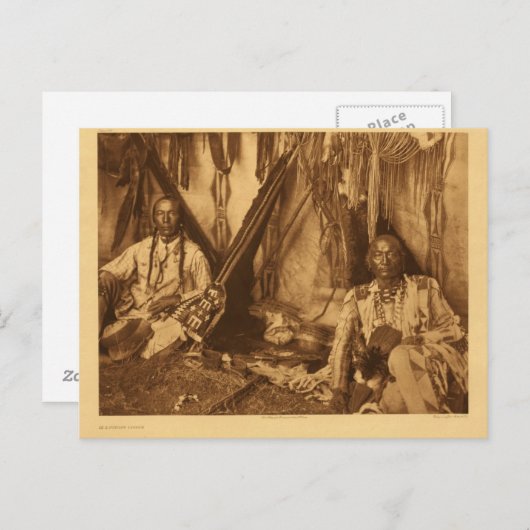 Indiaans portret briefkaart (Voorkant / Achterkant)