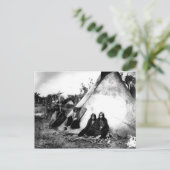 Indiaans  portret briefkaart (Staand voorkant)