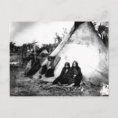 Indiaans portret briefkaart (Voorkant)