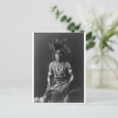 Indiaans  portret briefkaart (Staand voorkant)