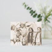 Indiaans  portret briefkaart (Staand voorkant)