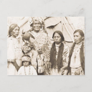 Indiaans  portret briefkaart