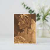 Indiaans  portret briefkaart (Staand voorkant)