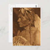 Indiaans  portret briefkaart (Voorkant / Achterkant)