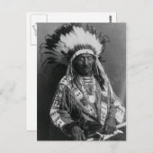 Indiaans portret briefkaart (Voorkant / Achterkant)