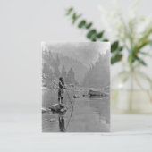 Indiaans portret briefkaart (Staand voorkant)