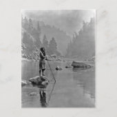 Indiaans  portret briefkaart (Voorkant)