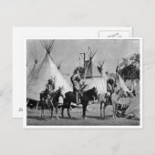 Indiaans  portret briefkaart (Voorkant / Achterkant)