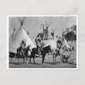 Indiaans  portret briefkaart (Voorkant)