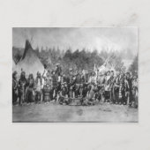 Indiaans portret briefkaart (Voorkant)