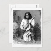 Indiaans  portret briefkaart (Voorkant / Achterkant)