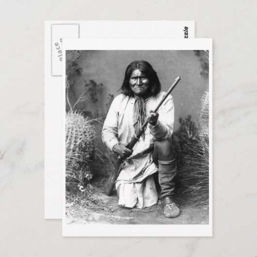 Indiaans portret briefkaart (Voorkant / Achterkant)