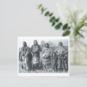 Indiaans  portret briefkaart (Staand voorkant)