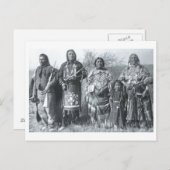 Indiaans  portret briefkaart (Voorkant / Achterkant)