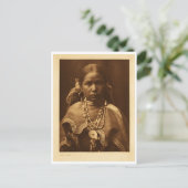 Indiaans portret briefkaart (Staand voorkant)