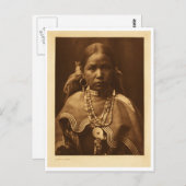 Indiaans portret briefkaart (Voorkant / Achterkant)