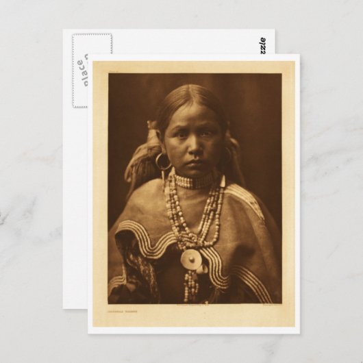 Indiaans  portret briefkaart (Voorkant / Achterkant)