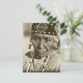 Indiaans  portret briefkaart (Staand voorkant)