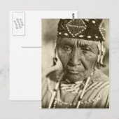 Indiaans  portret briefkaart (Voorkant / Achterkant)