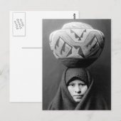 Indiaans  portret briefkaart (Voorkant / Achterkant)