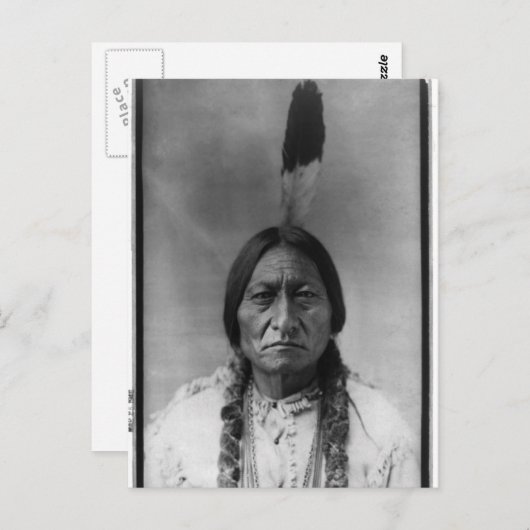 Indiaans portret briefkaart (Voorkant / Achterkant)