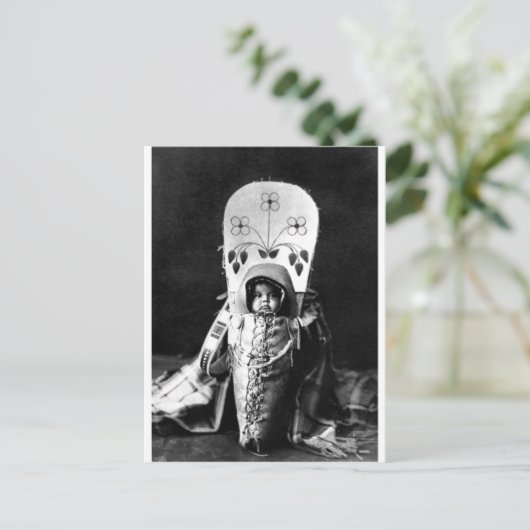 Indiaans  portret briefkaart (Staand voorkant)