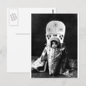 Indiaans  portret briefkaart (Voorkant / Achterkant)