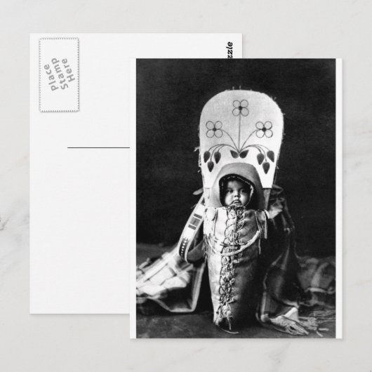 Indiaans  portret briefkaart (Voorkant / Achterkant)