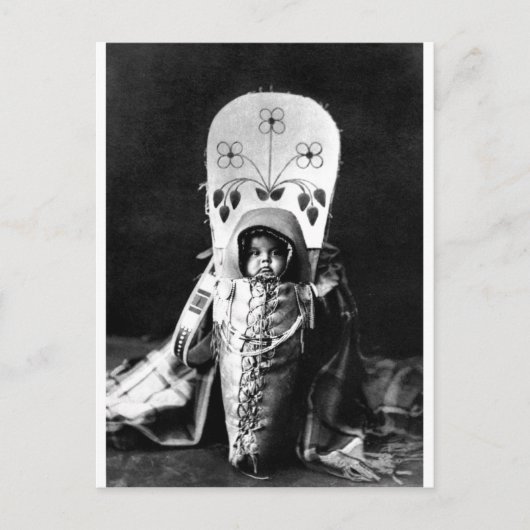 Indiaans  portret briefkaart (Voorkant)