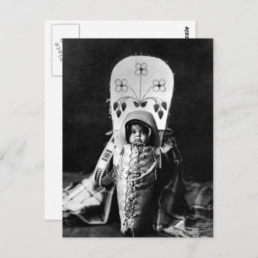 Indiaans portret briefkaart (Voorkant / Achterkant)