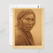 Indiaans portret briefkaart (Voorkant / Achterkant)