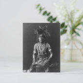 Indiaans  portret briefkaart (Staand voorkant)