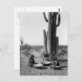 Indiaans  portret briefkaart (Voorkant / Achterkant)