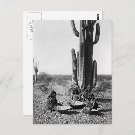 Indiaans portret briefkaart (Voorkant / Achterkant)