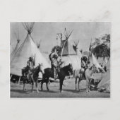 Indiaans  portret briefkaart (Voorkant)