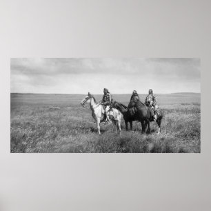 Indiaans  portret poster