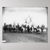 Indiaans  portret poster (Voorkant)