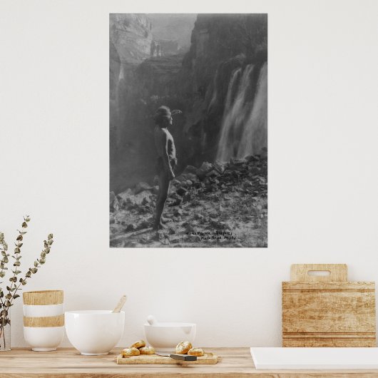 Indiaans  portret poster (Keuken)