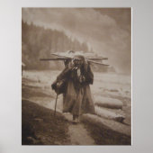 Indiaans  portret poster (Voorkant)