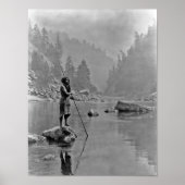 Indiaans  portret poster (Voorkant)